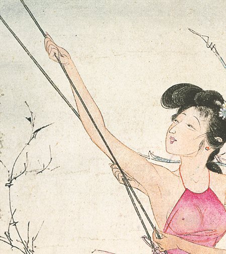 梁子湖-胡也佛的仕女画和最知名的金瓶梅秘戏图